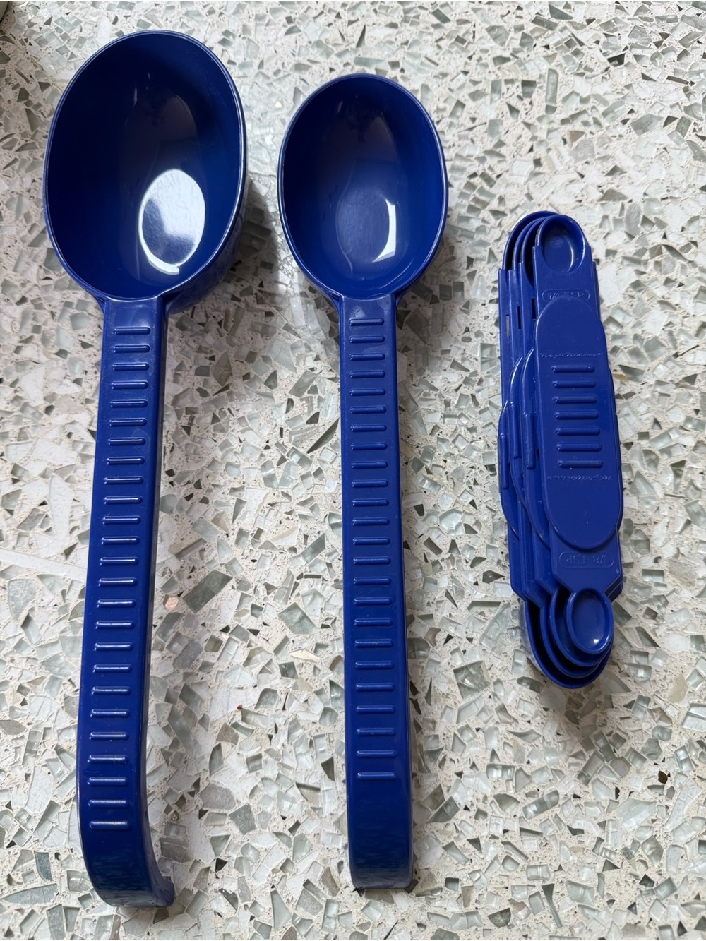 Weight Watchers Blue Plastic Measuring Spoons and Scoops Set